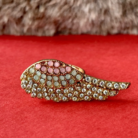 Wing Ring, size 6 3/4, adjustable - Picture 4 of 9